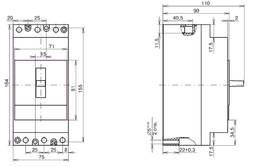 Выключатели автоматические / Выключатели автоматические серии АЕ 2040