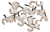 Прочие электротехнические изделия / Скобы пластиковые для крепления проводов